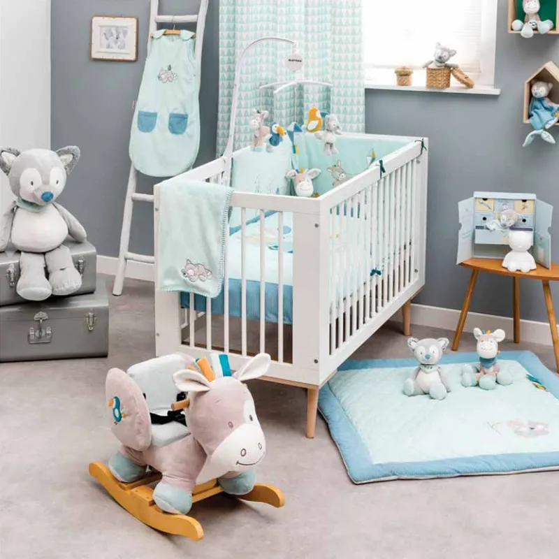 Плед 100х135 см Nattou Tim & Tiloo Лошадка и Волк 498425