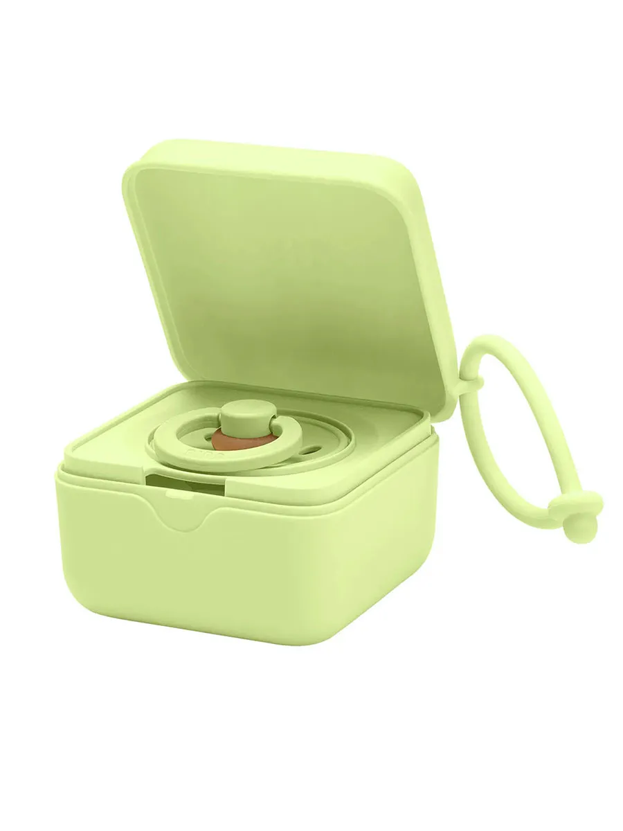 Контейнер для пустышки BIBS - Зеленый (Matcha) 4200323. Изображение 1