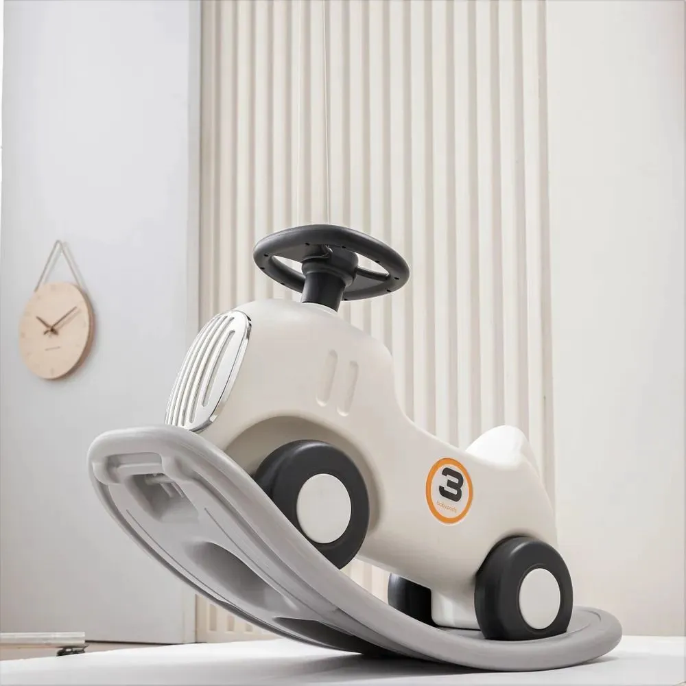 Машинка-качалка-беговел UNIX Kids First Car (2 in 1) Grey PRHCAR80GRY