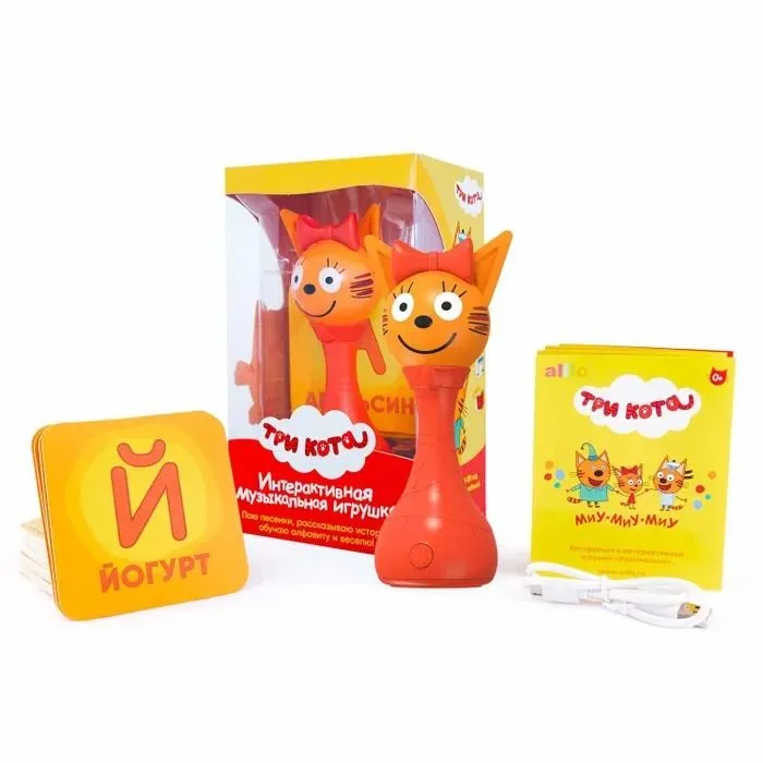 Интерактивная музыкальная игрушка Alilo Три кота Карамелька 60068