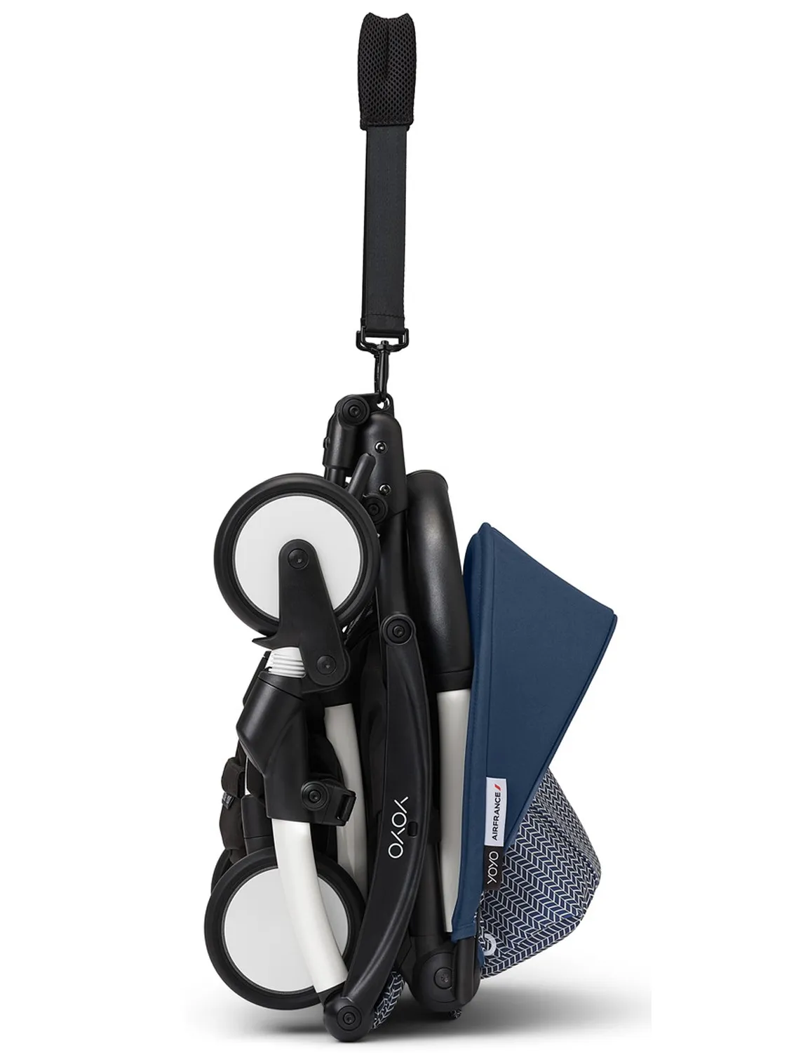 Коляска 2 в 1 STOKKE YOYO3 Эйр Франс синий, рама белая, люлька мягкая. Изображение 13