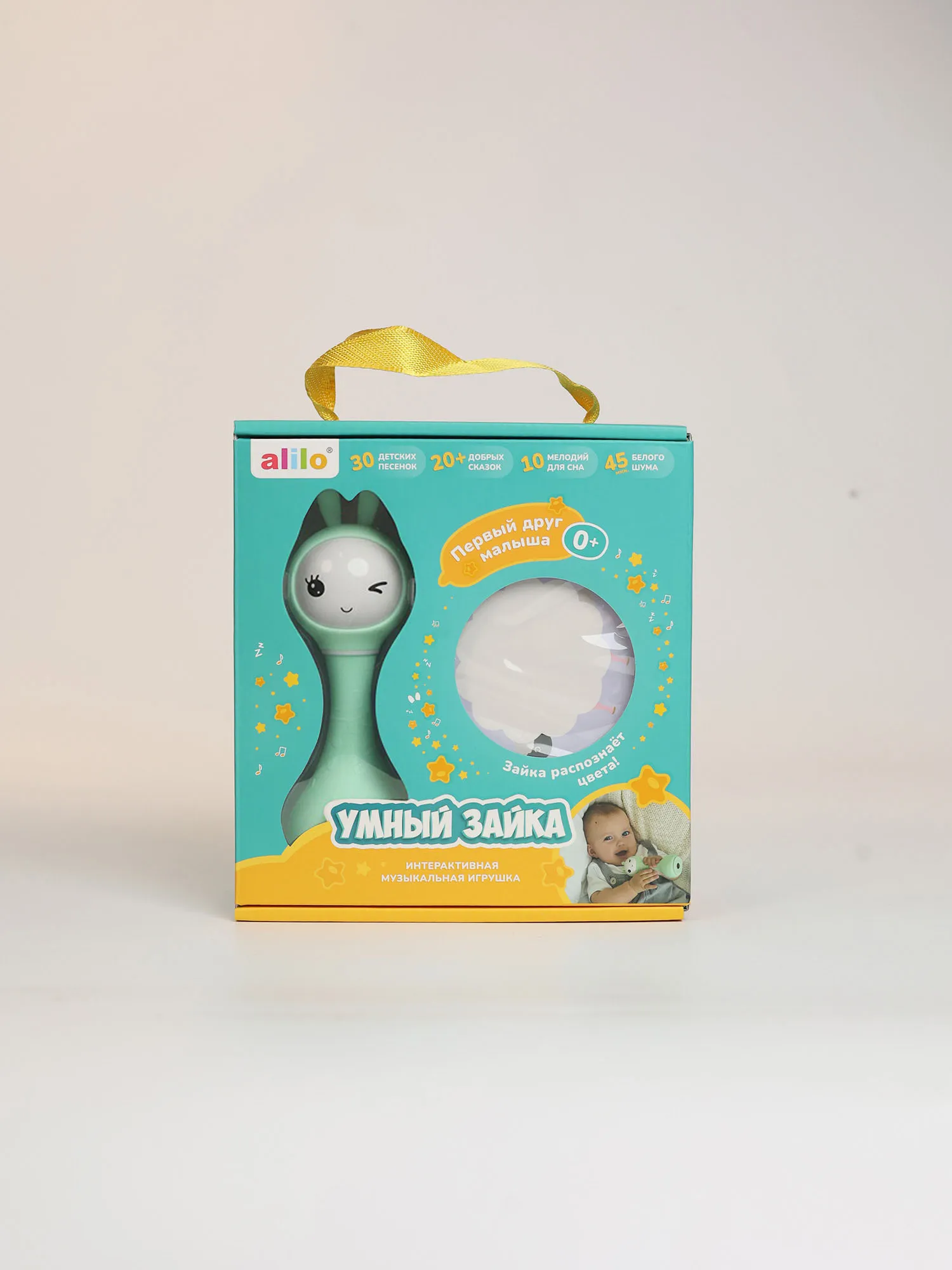 Музыкальная игрушка Alilo Умный зайка R1 мятный 60406