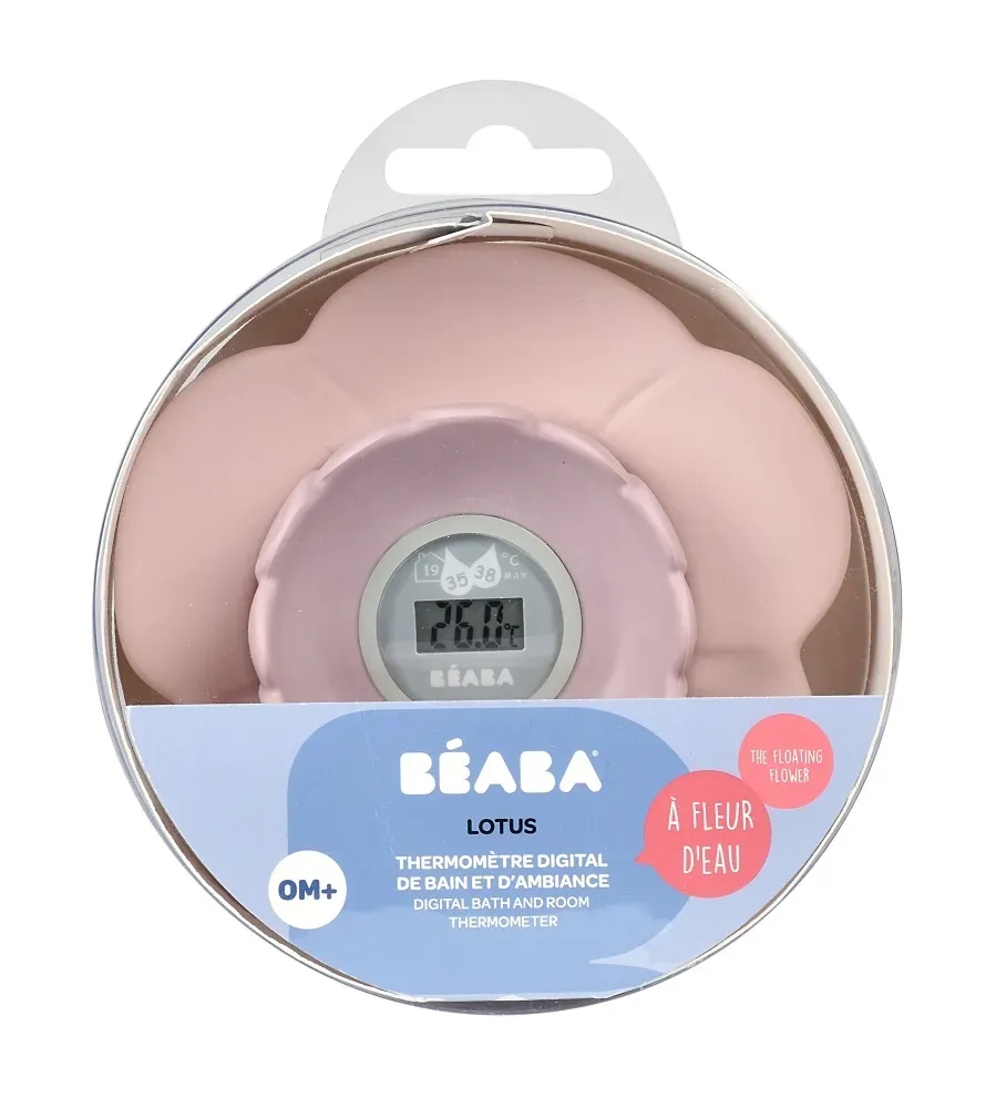 Термометр Beaba "LOTUS" THERM LOTUS OLD PINK NEW 2021 цифровой 920377 ПУ