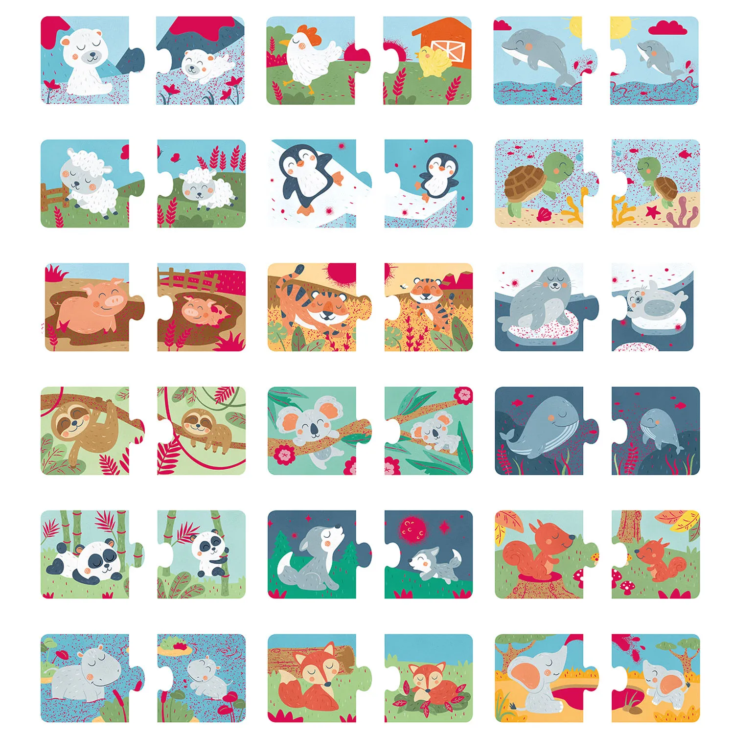 Пазл HAPE для детей развивающий «Найди пару» E1664_HP