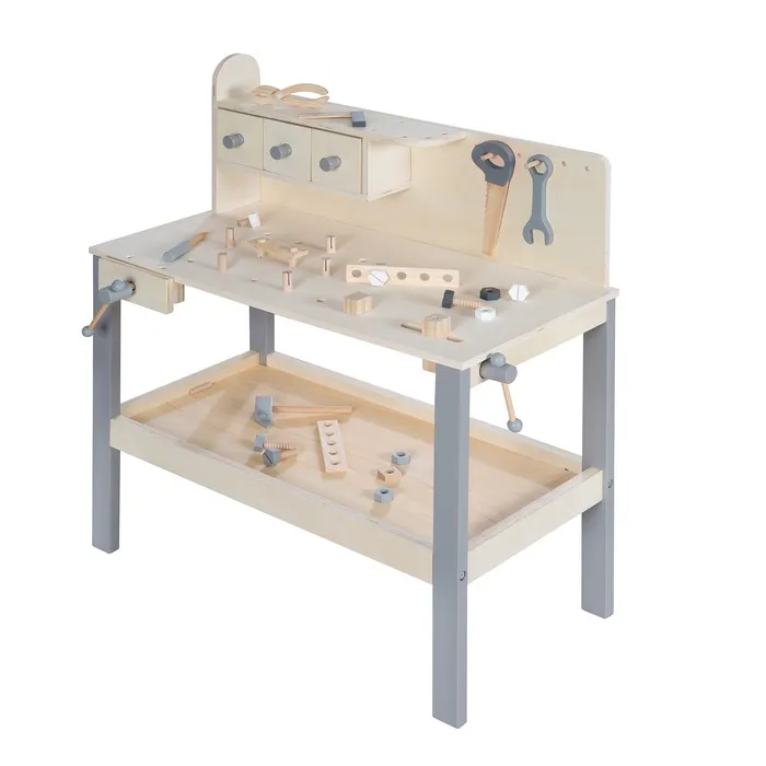 Мастерская детская для мальчиков ROBA с аксессуарами натуральный/серый 97210GA