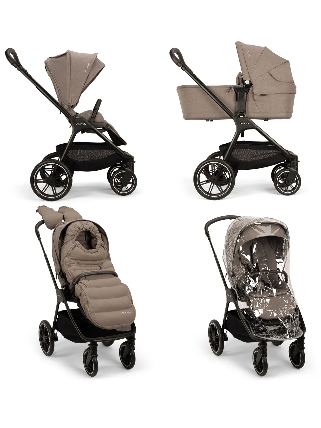 Коляска 2 в 1 Nuna TRIV LX AS с зимним комплектом