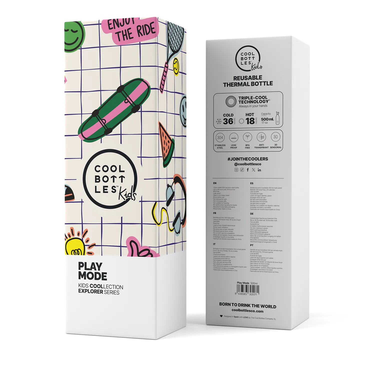 Термос–термобутылка Cool Bottles Kids Play Mode 500 мл