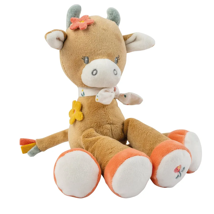 Игрушка мягкая Nattou Rattle MINI MILA ZOË LANA Корова 266048