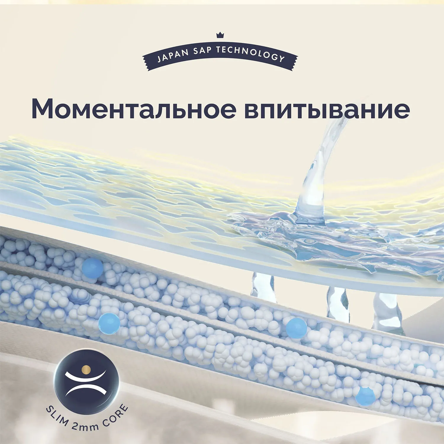 Подгузники трусики Hoppi RoyalDream M 6-11 кг 42 шт