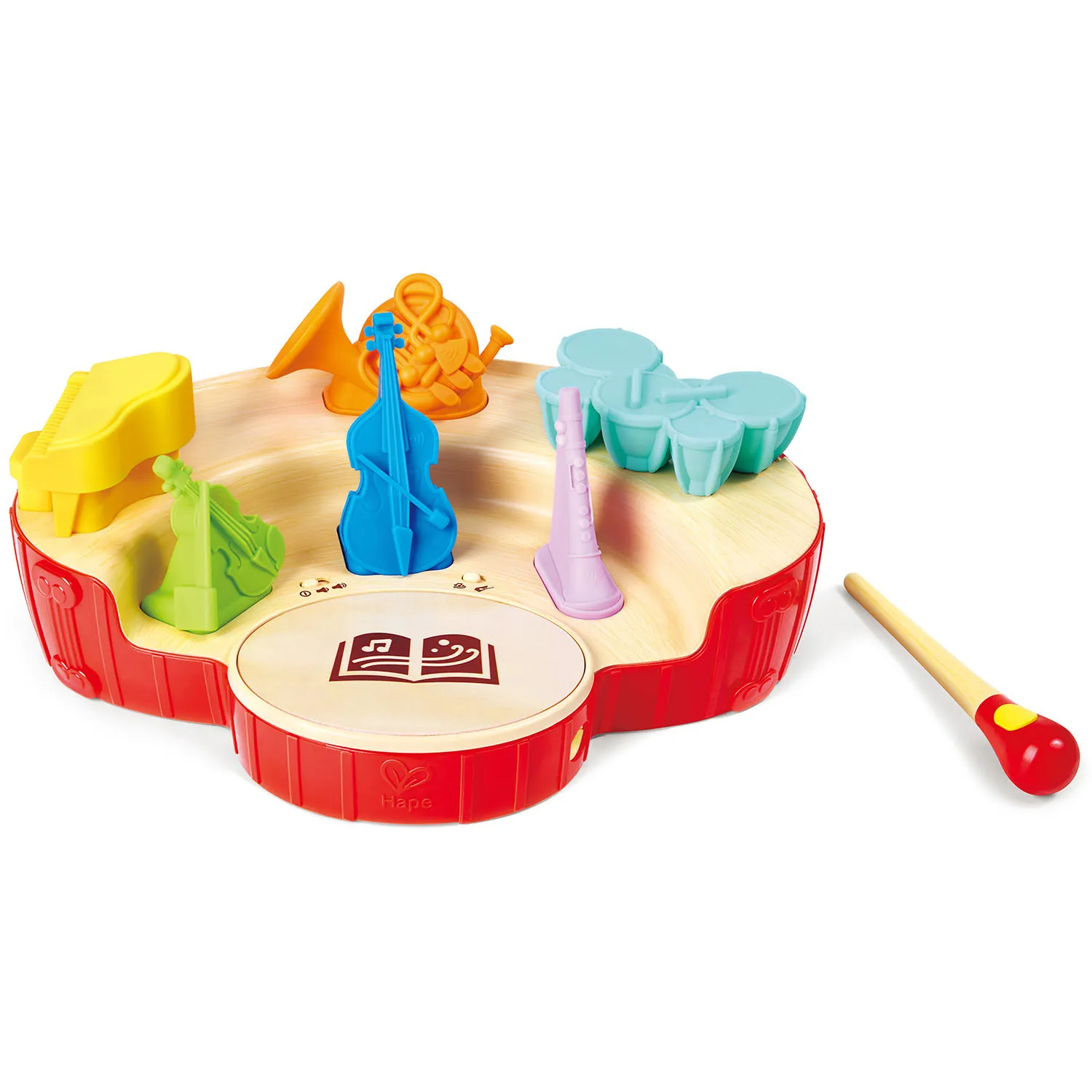 Набор игровой HAPE «Мини-оркестр» Маленький дирижер, интерактивная игрушка свет, звук E0642_HP