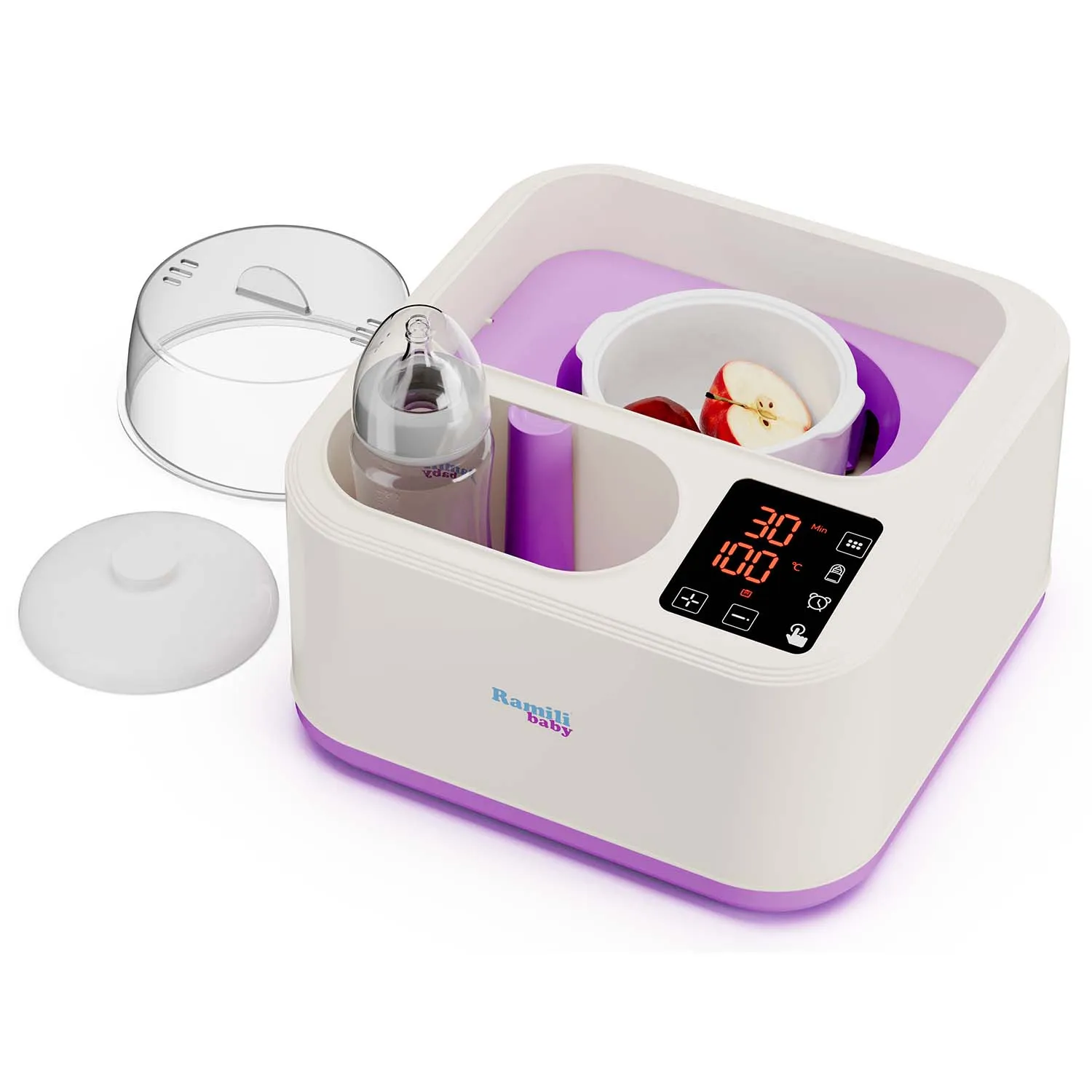 Стерилизатор-подогреватель и пароварка 8-в-1 Ramili Baby BSS300 + горшочек в подарок