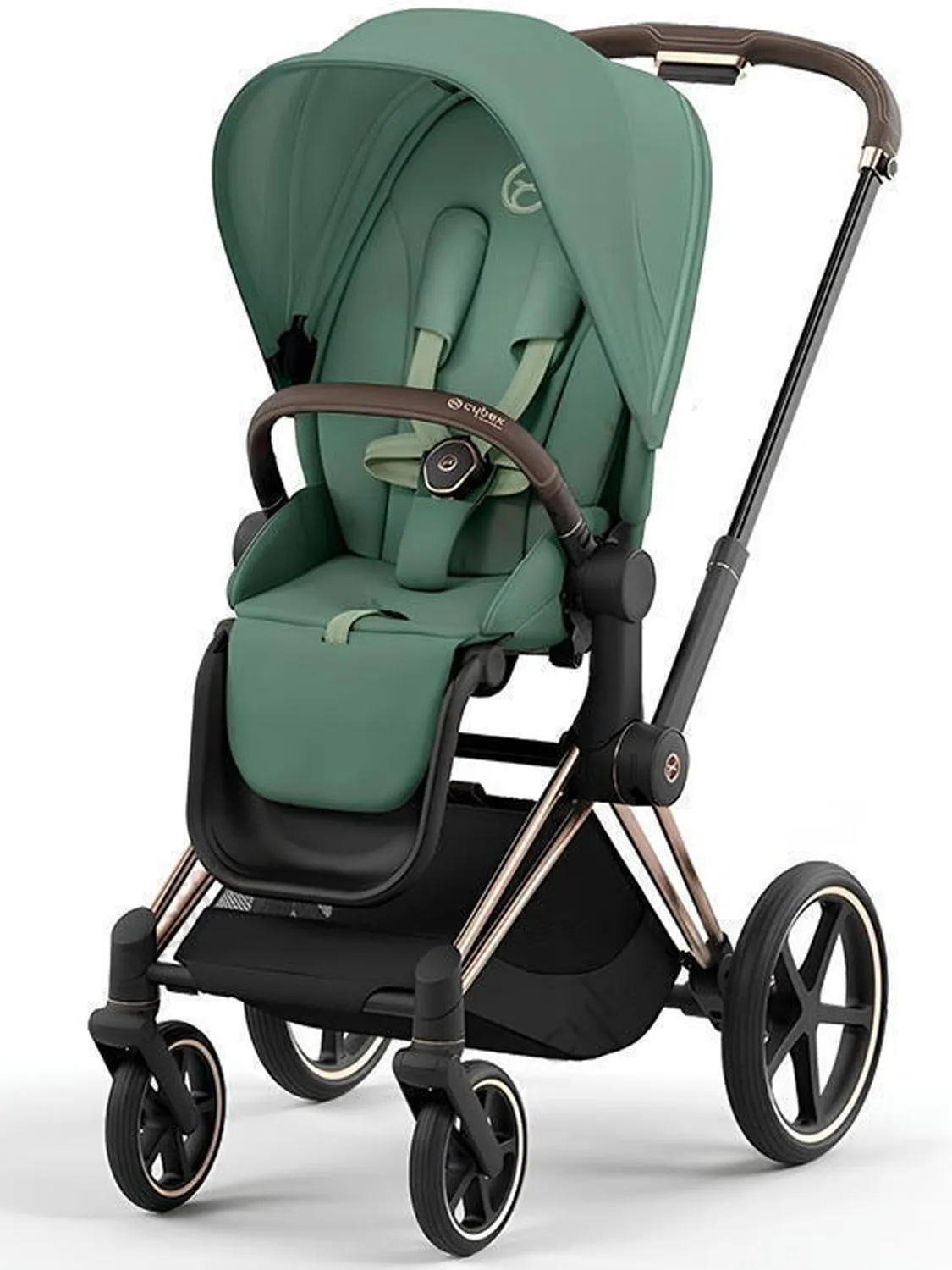 Коляска 2 в 1 Cybex Priam IV шасси Rosegold