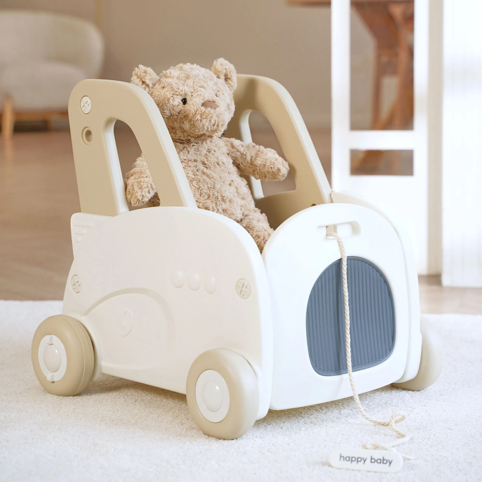 Игрушка-каталка Happy Baby VROOMY «ВРУМИ» milky 331958