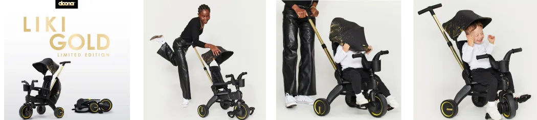 Эксклюзивно в Lapsi! 3-х колесный велосипед Doona Liki Trike Limited Edition Gold!