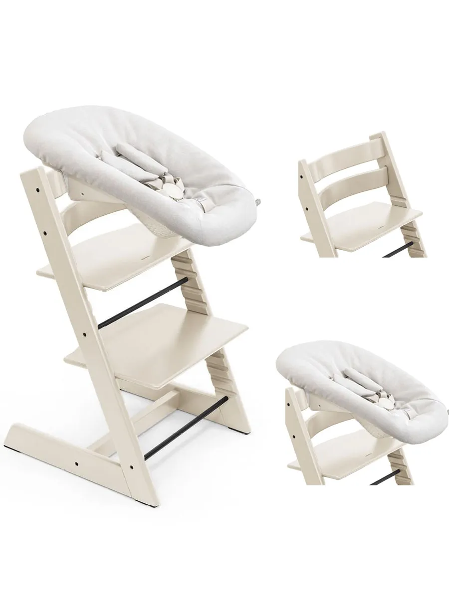 Стульчик растущий для новорожденных Stokke Tripp Trapp бук с сиденьем Newborn