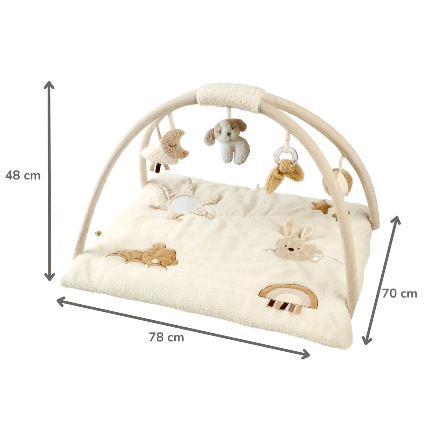 Коврик детский игровой Nattou TEDDY с арками 856393