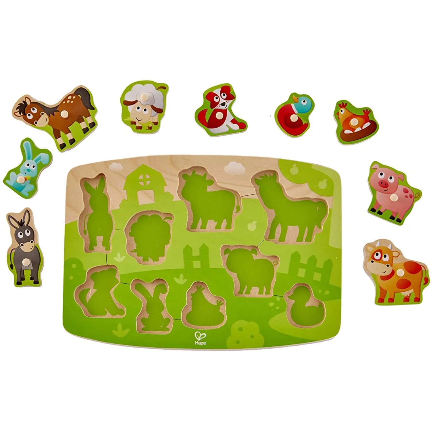 Вкладыши Hape «Ферма» E1408_HP