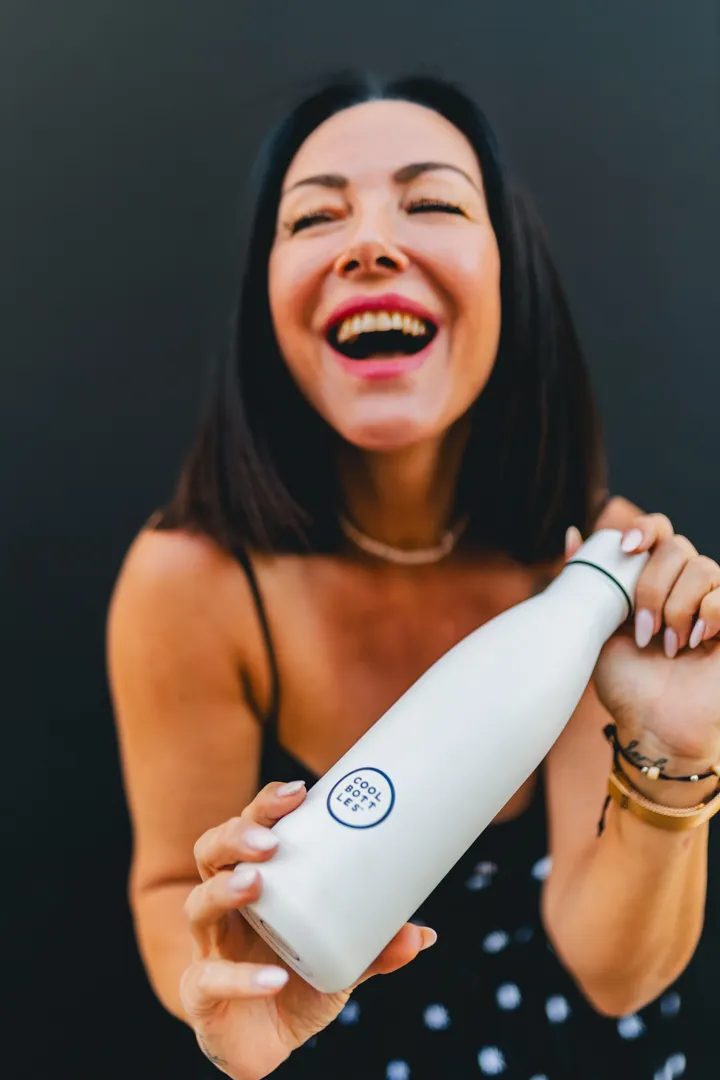 Термос-термобутылка Cool Bottles Mono Белый (White) 500мл CB500MOW. Изображение 5