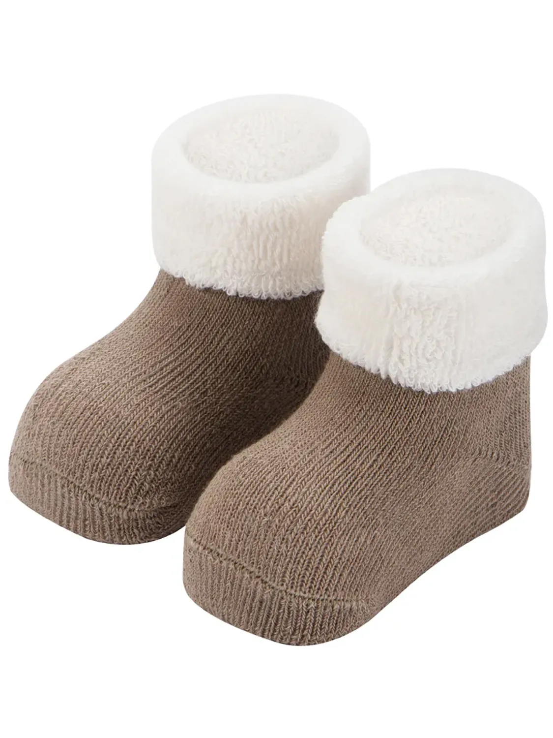 Носки детские махровые Mansita Mi, цв.бежево-молочный