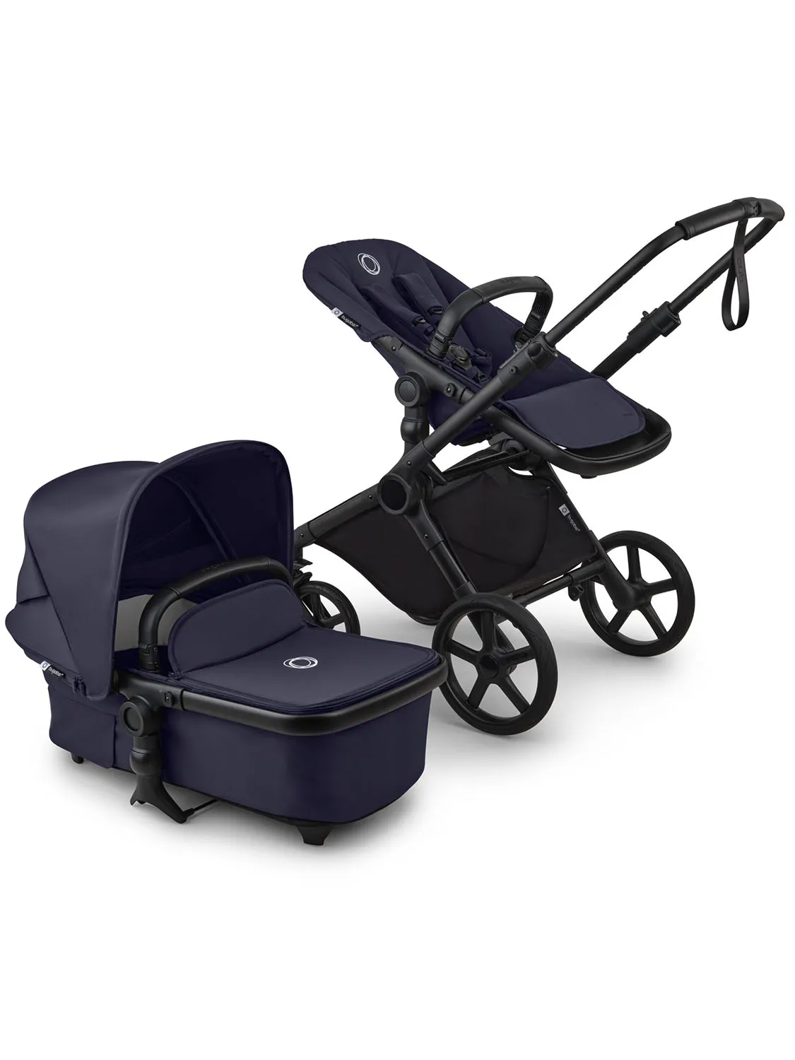 Коляска 2 в 1 Bugaboo Cub complete, ЧЕРНЫЙ (BLACK/DEEP INDIGO-DEEP INDIGO). Изображение 1