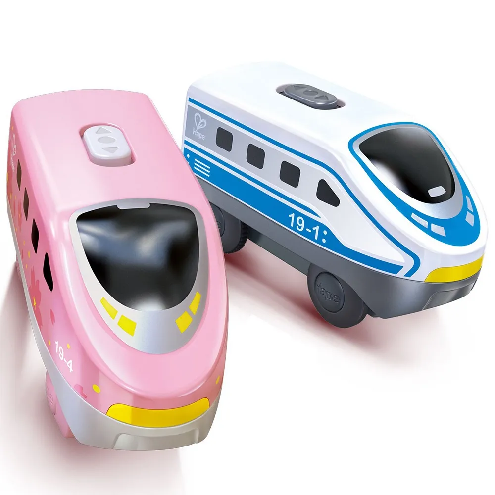 Игрушечные локомотивы Hape «Мой поезд» на батарейках 4 шт. E3789_HP