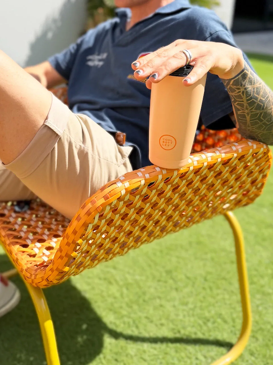 Термокружка Cool Bottles Tumbler Soft Персиковый (Peach) 330мл CBT33SOP. Изображение 7