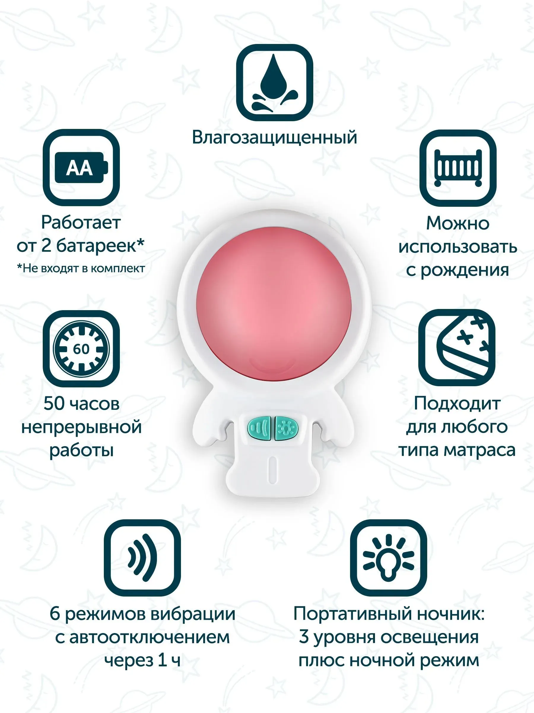 Устройство укачивающее для кровати Rockit  Zed