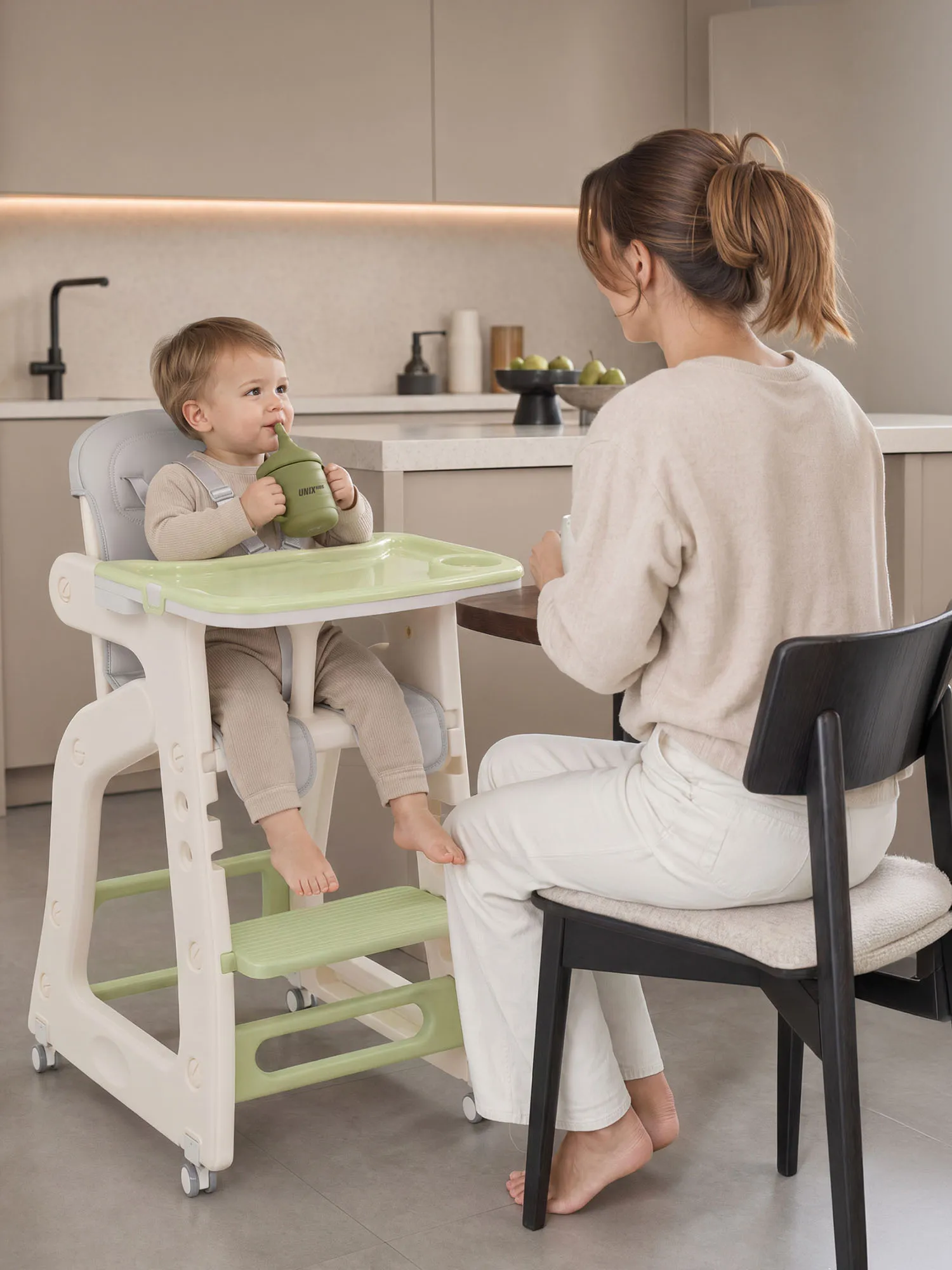 Стул для кормления UNIX Kids Basic Зеленый (Green) PHCBASICGN. Изображение 21