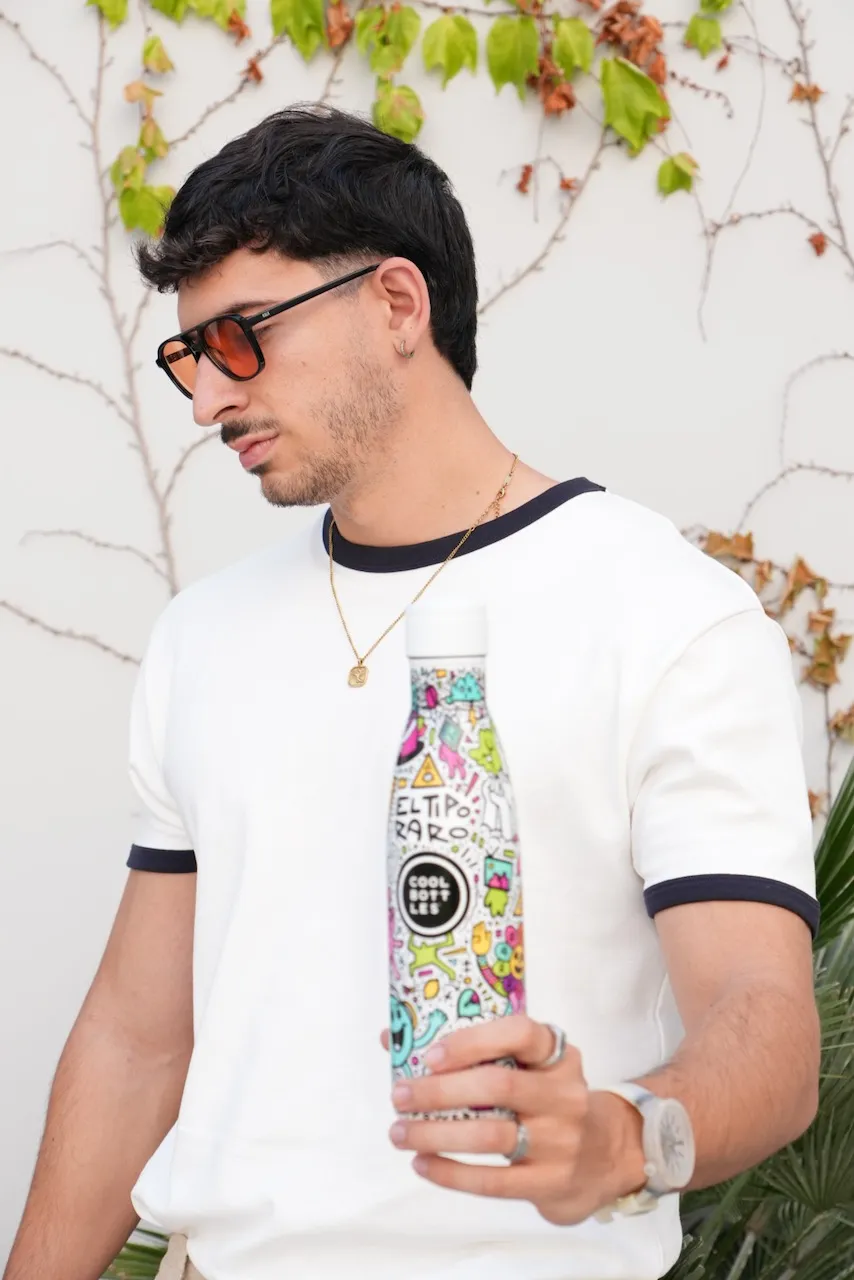 Термос-термобутылка Cool Bottles El Tipo Raro Positive Revolution 500мл CBB50PRE. Изображение 6