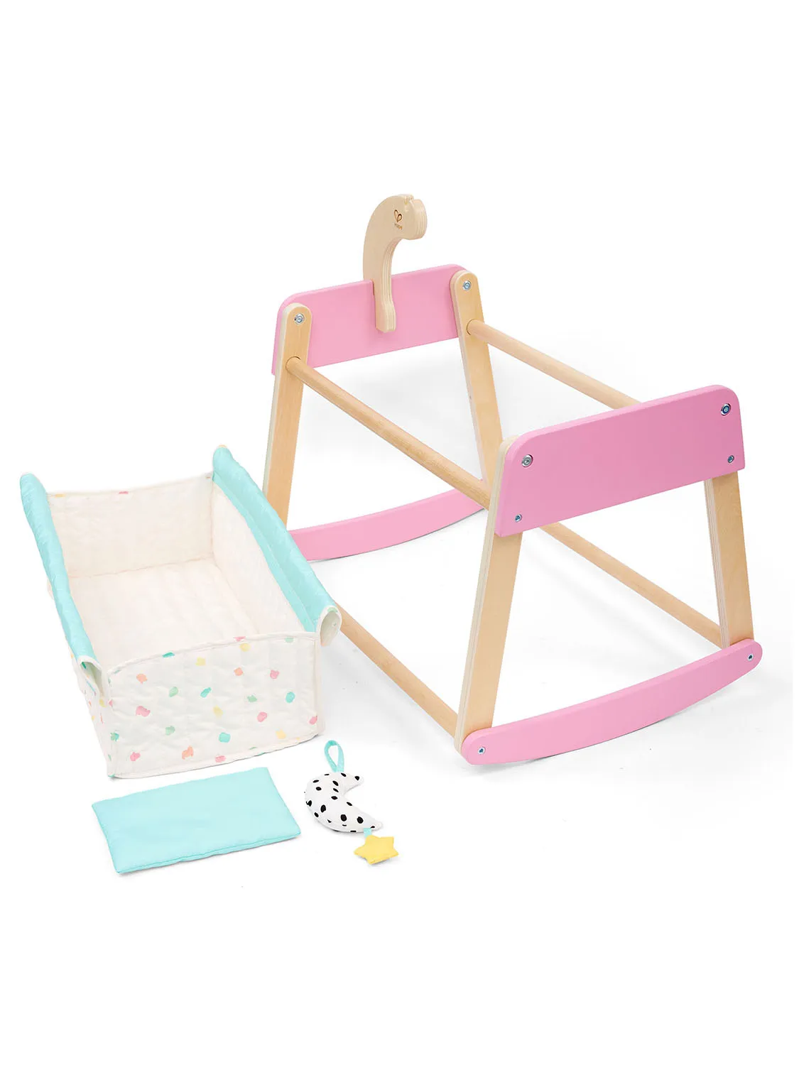 Люлька для куклы HAPE «Играем вместе» E3608_HP