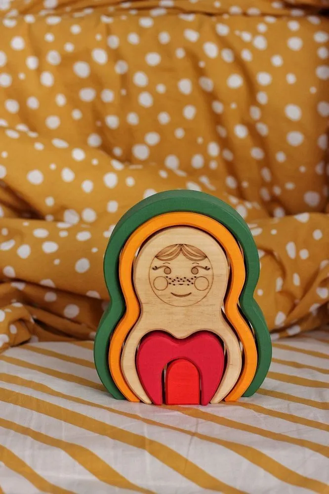 Пирамидка-пазл Skandico «Матрешка»