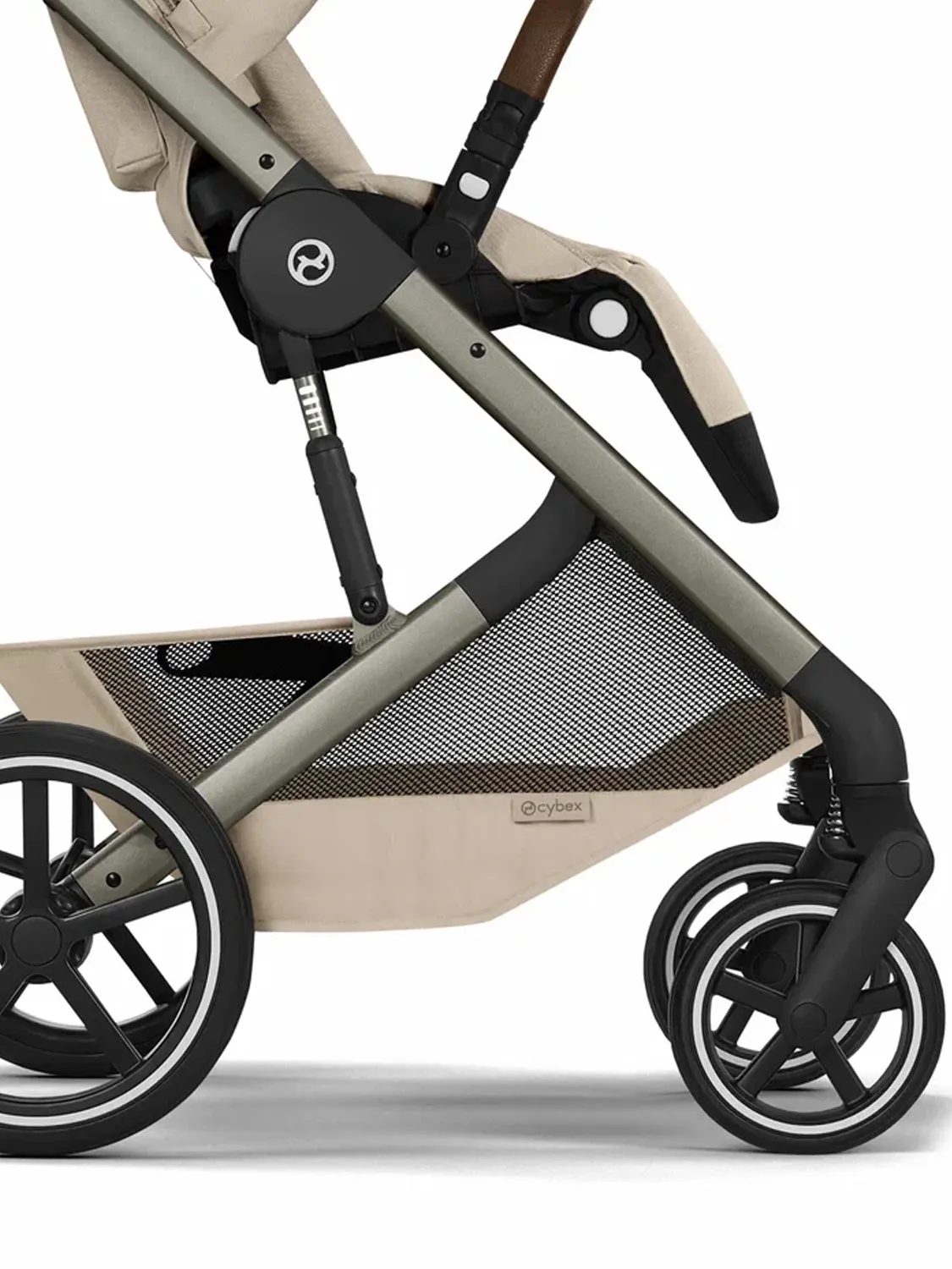 Коляска прогулочная Cybex Balios S Lux TPE (2026), бежевый (almond beige), с дождевиком. Изображение 9