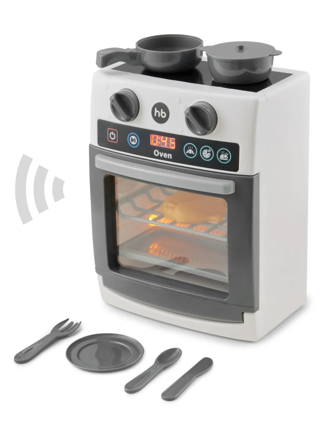 Плита игрушечная Happy Baby Cooking Time «Кукинг тайм» white 331950