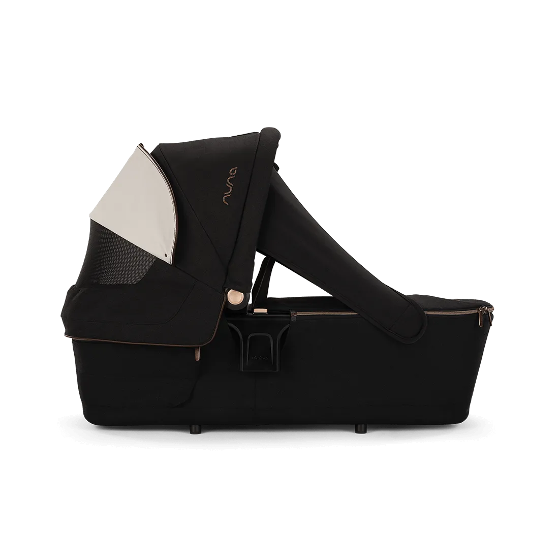 Коляска 2 в 1 Nuna IXXA NEXT, Черная (Riveted Rose) с люлькой LYTL, Черная (Riveted)