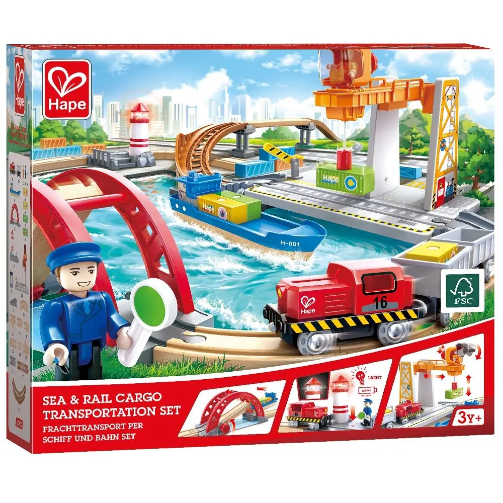 Игровой набор Hape «Доставки груза в порту» E3790_HP