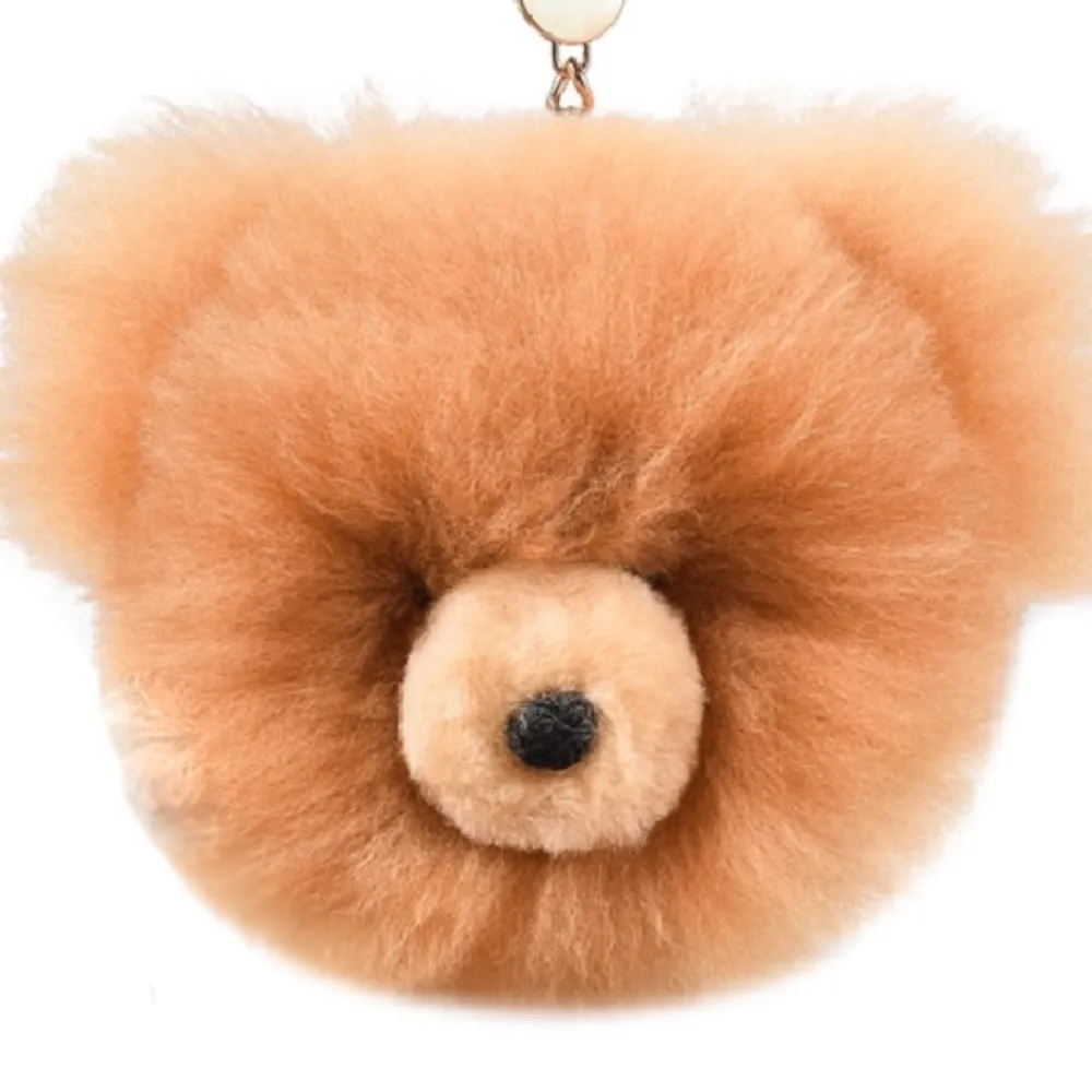 Подвеска-помпон ЛеРаРу медвежонок Сосновая шишка 13 см