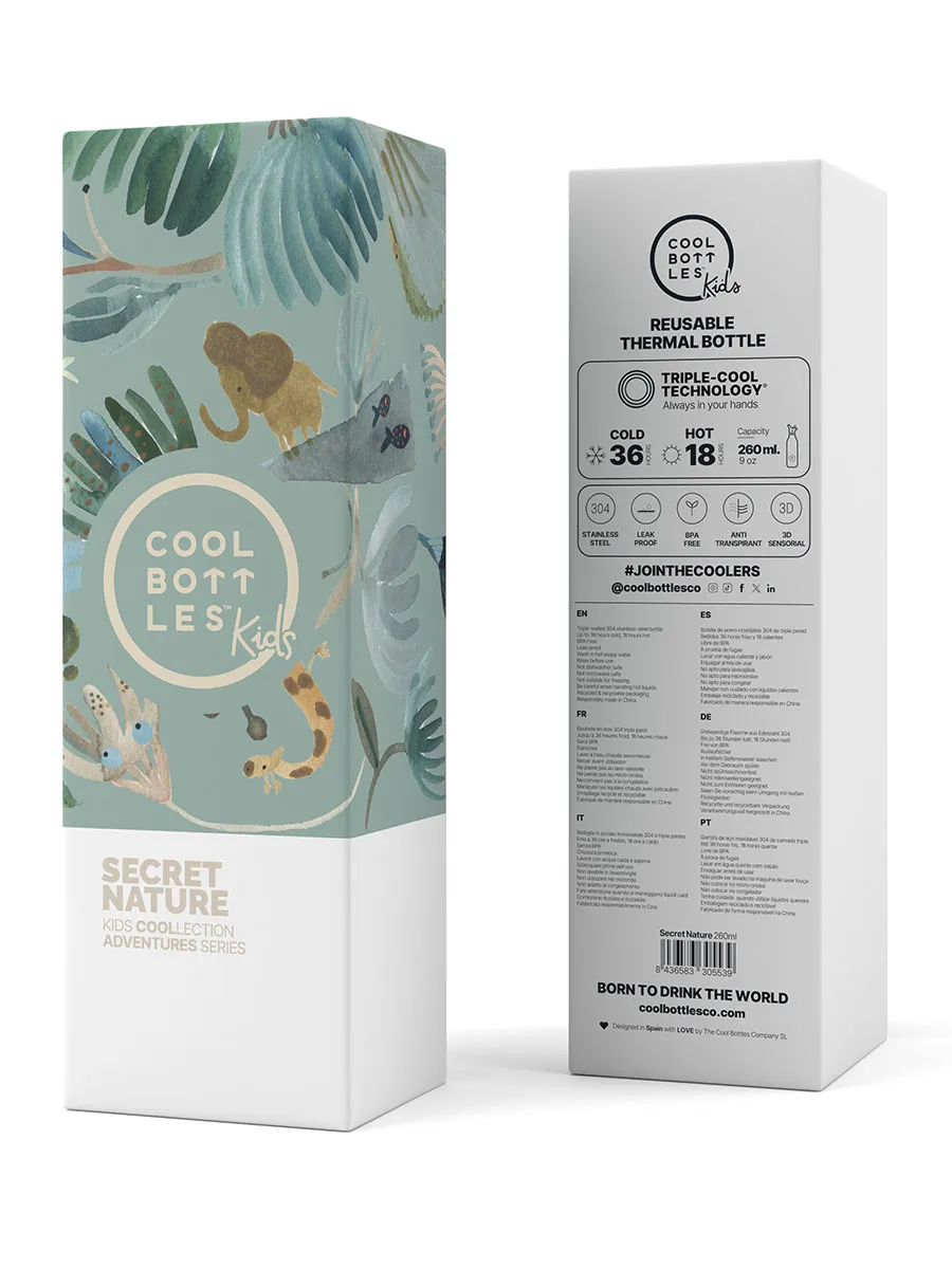 Термос-термобутылка Cool Bottles Kids серия Adventure Secret Nature 260мл CBBK26SN. Изображение 4