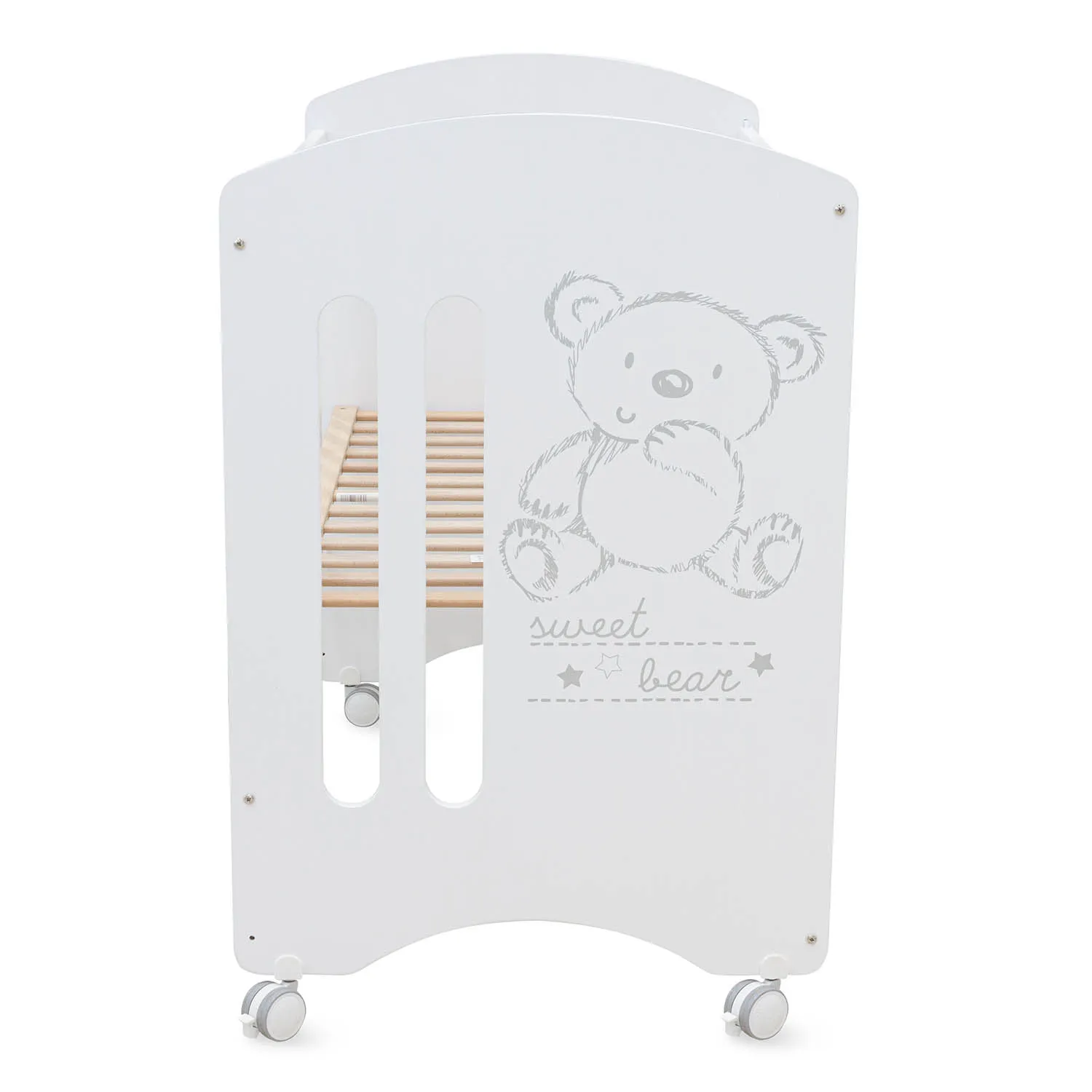 Приставная кроватка 120x60 Micuna Sweet Bear Basic + Матрас полиуретановый СН-620