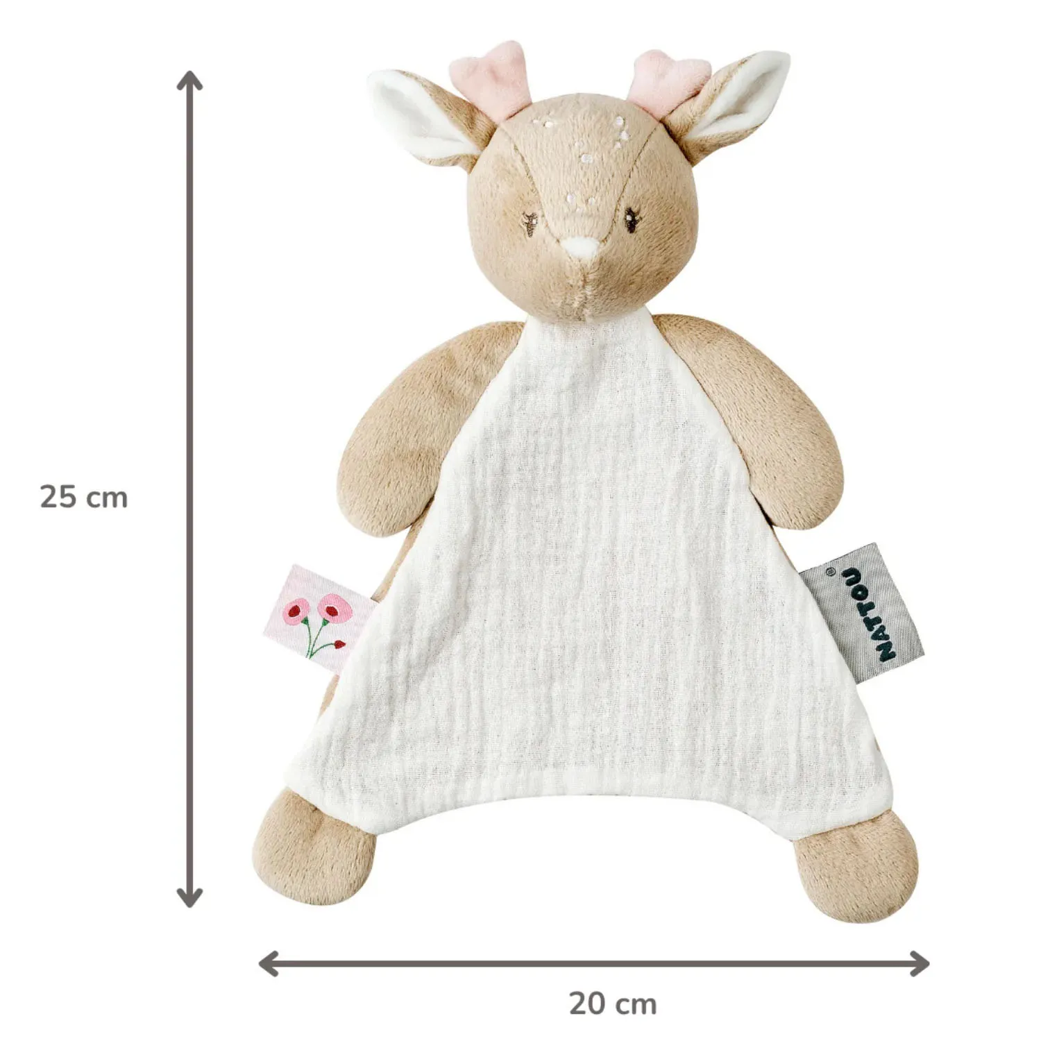 Игрушка мягкая Nattou Doudou малая FANFAN Оленёнок 759052