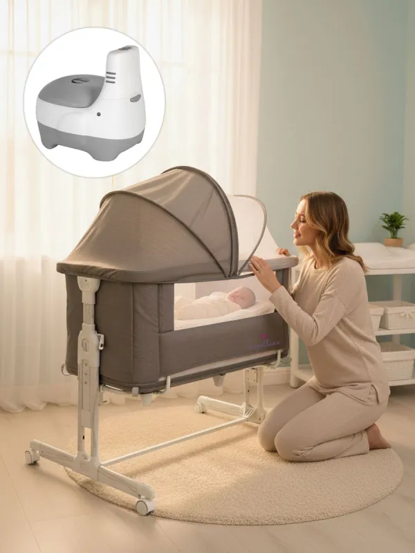 Люлька приставная Fiorellino бежевый (beige) BSB001 + Горшок Fiorellino Elephant Слоник BP051. Изображение 21
