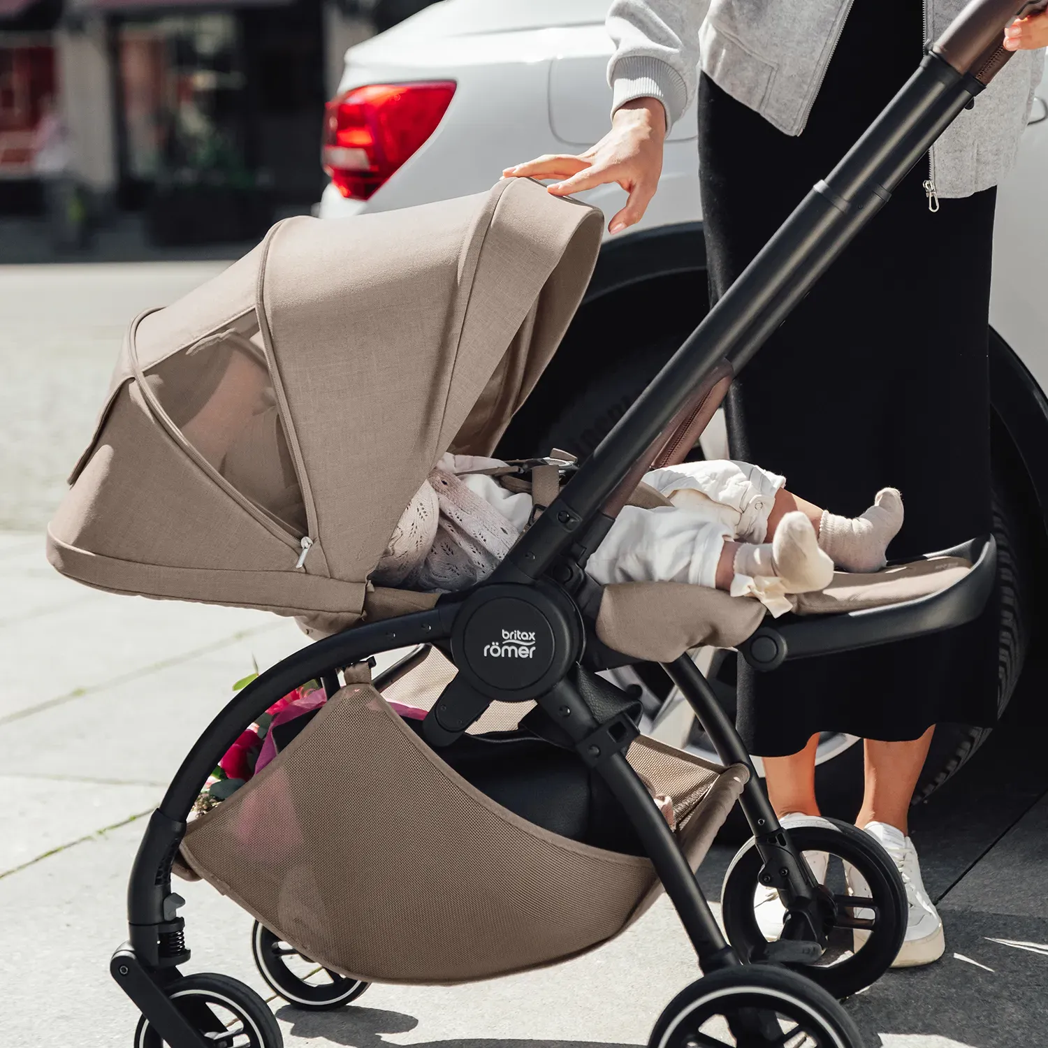 Дождевик на прогулочный блок коляски Britax Roemer RIO