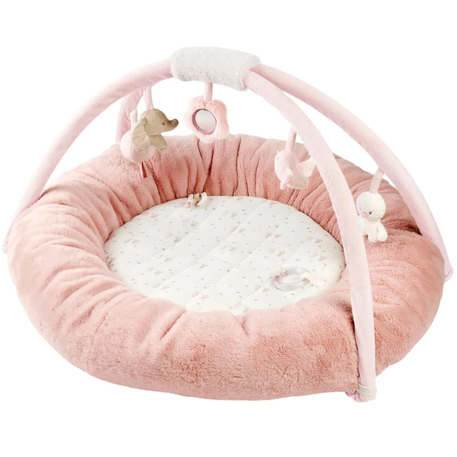 Коврик детский игровой круглый Nattou FANFAN с арками Слонёнок и Утёнок 759243