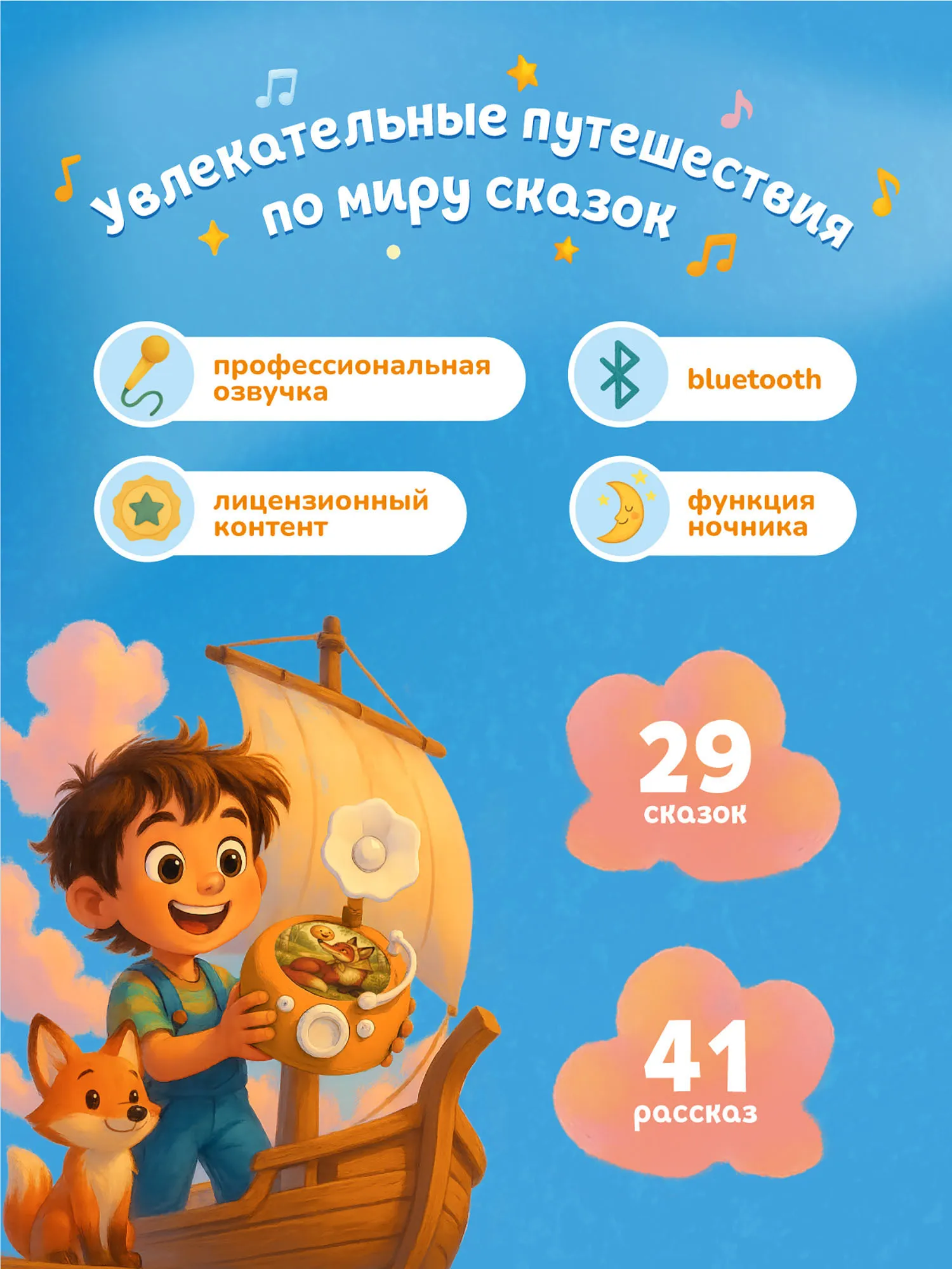 Музыкальная игрушка Abumba интерактивная Граммофон ABU-GR-1