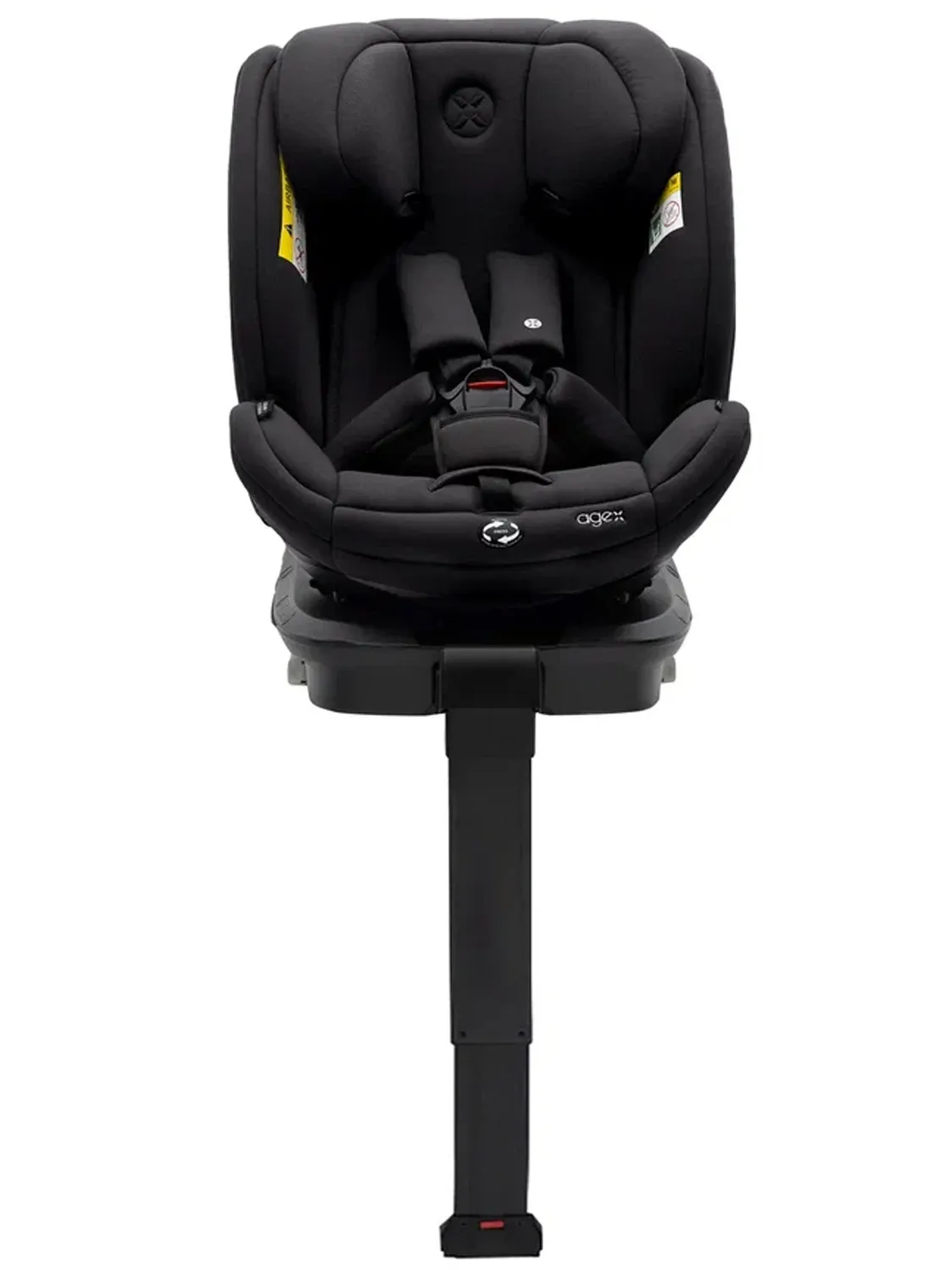 Автокресло 0+/1/2/3 Agex Comfort i-Fix 360 нов, черный (black). Изображение 4