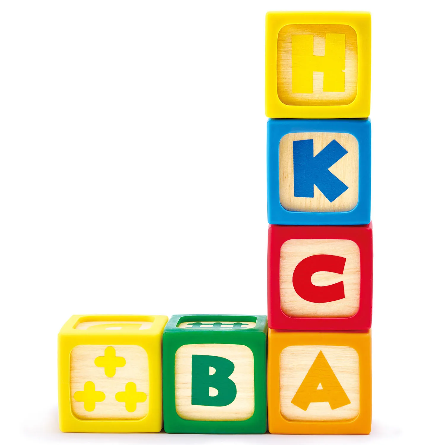 Кубики деревянные Hape в силиконовых чехлах 10 шт. E0131_HP