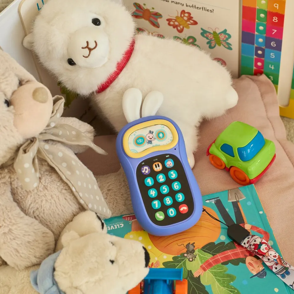 Интерактивная игрушка Alilo Телефон Ушастик-Лапочка P3 фиолетовый 60420