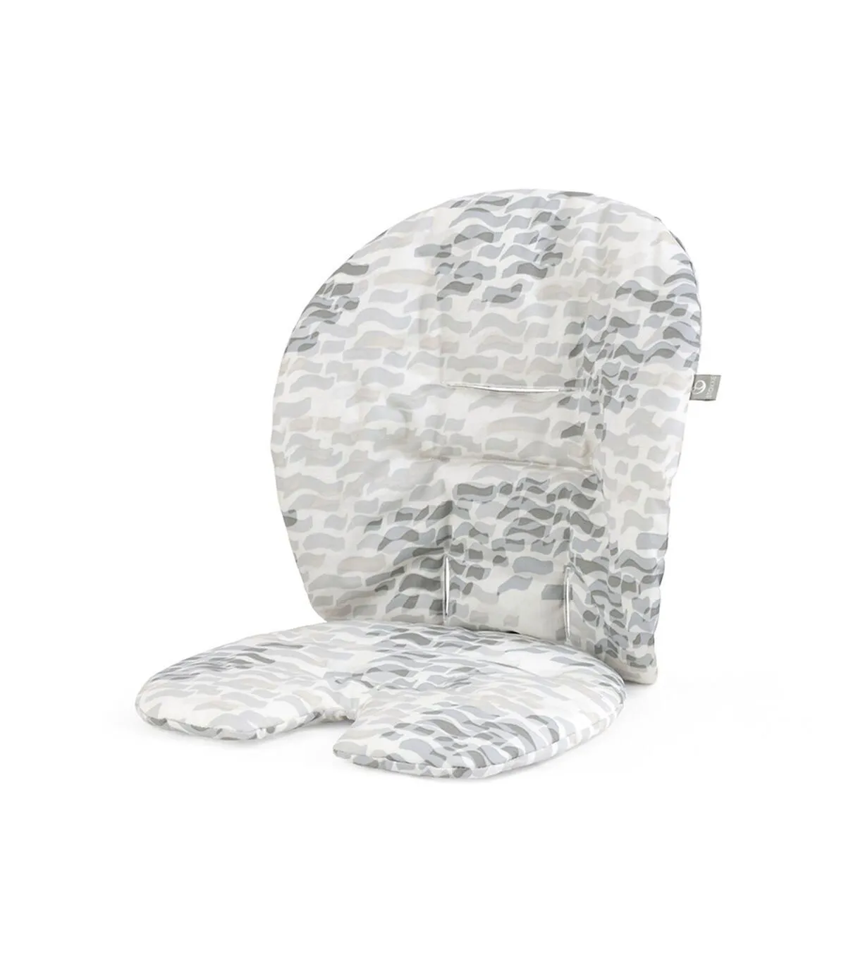 Подушка Stokke для стульчика Steps Серые Волны (Waves Grey) 349917. Изображение 1