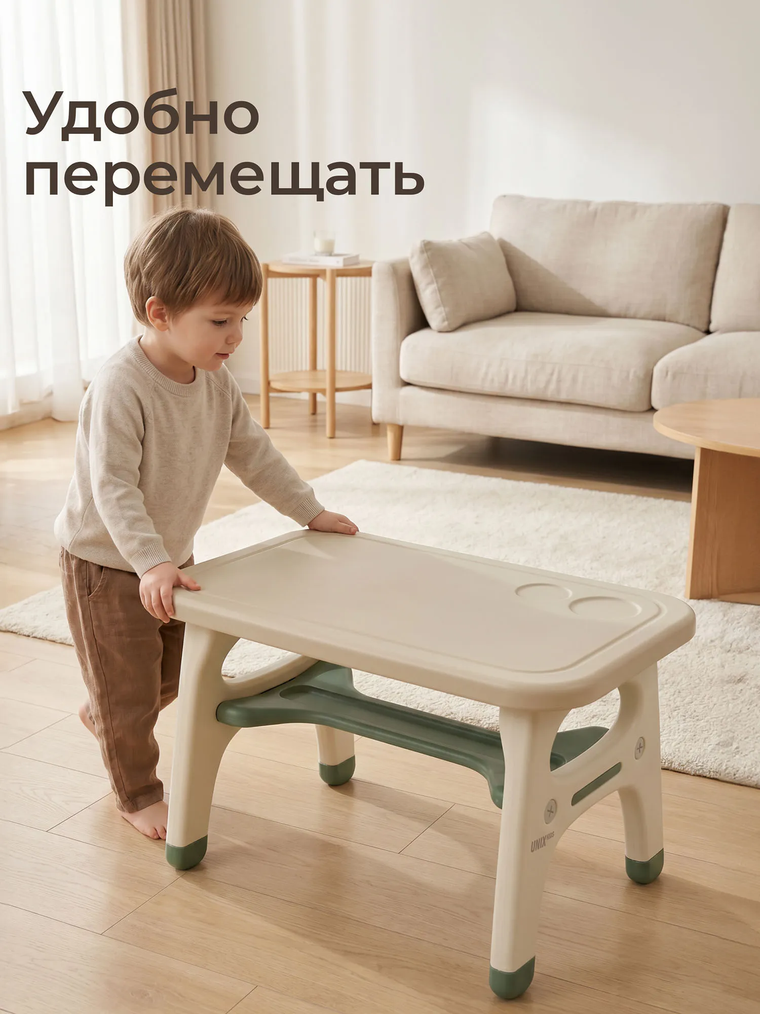 Стол со стульчиком UNIX Kids Dino Зеленый (Green) PTABLE1CHDINOGR. Изображение 8