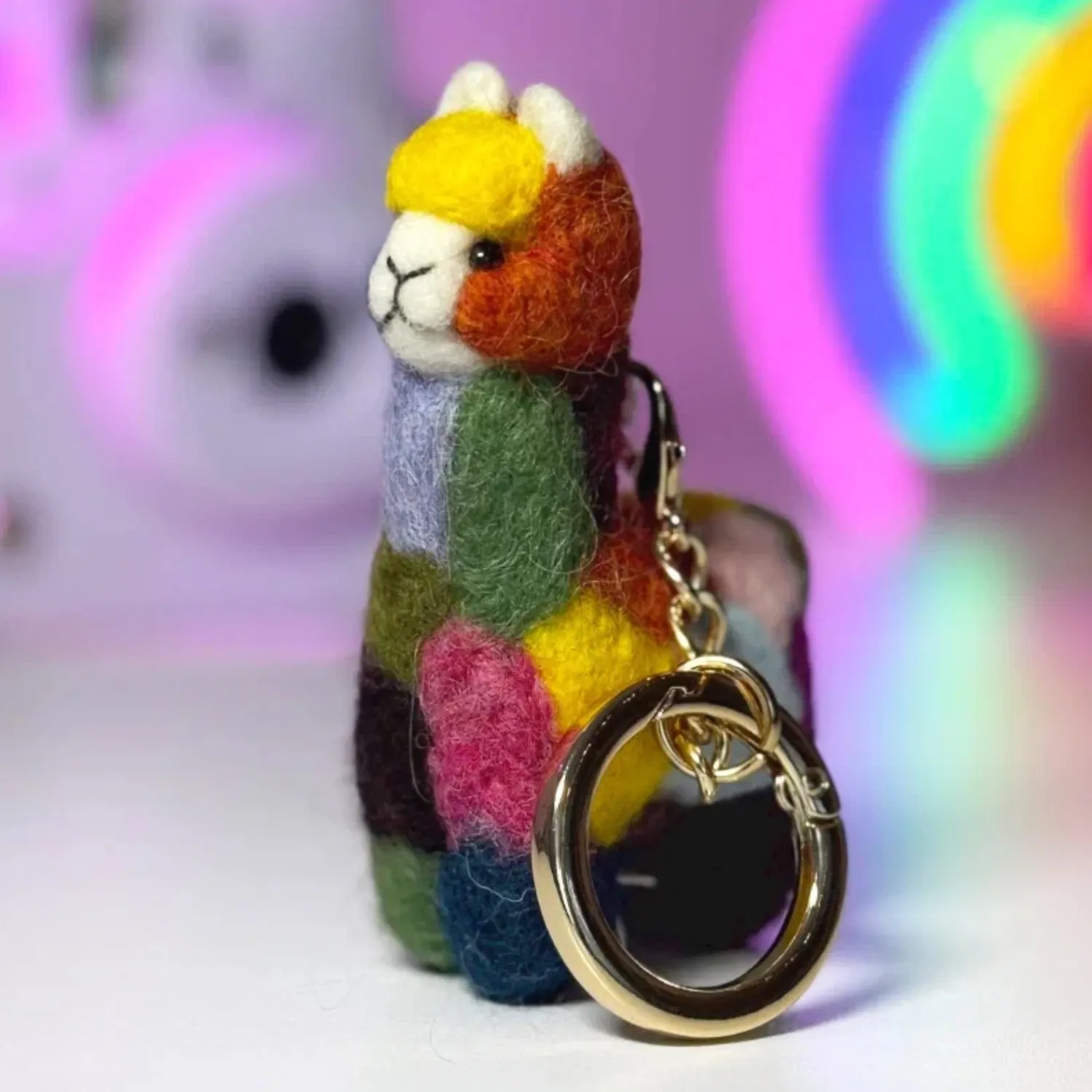 Брелок валяный ЛеРаРу альпачонок Киспи