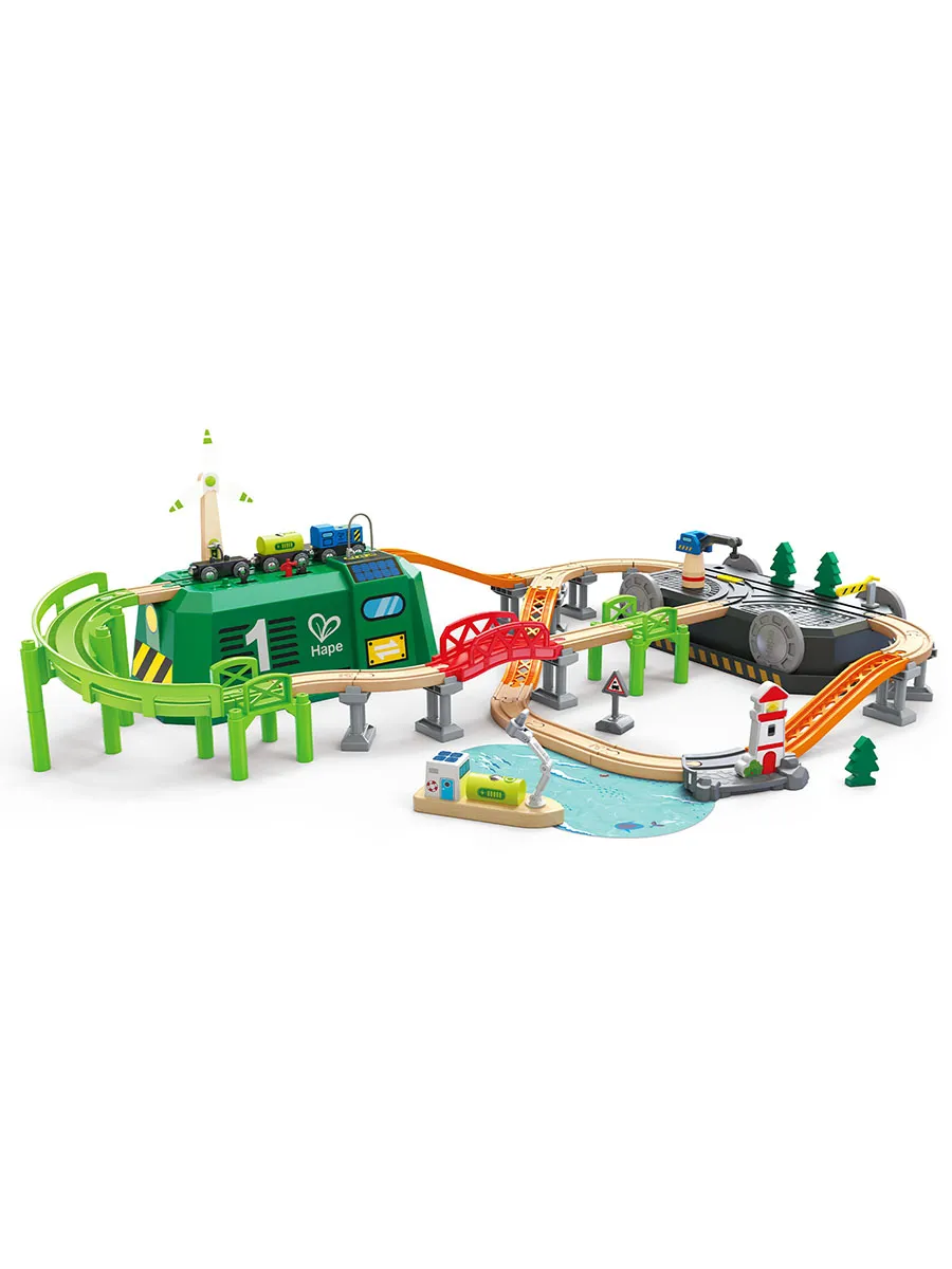 Игровой набор HAPE ж/д «Ветро-солнечная электростанция» E3885_HP